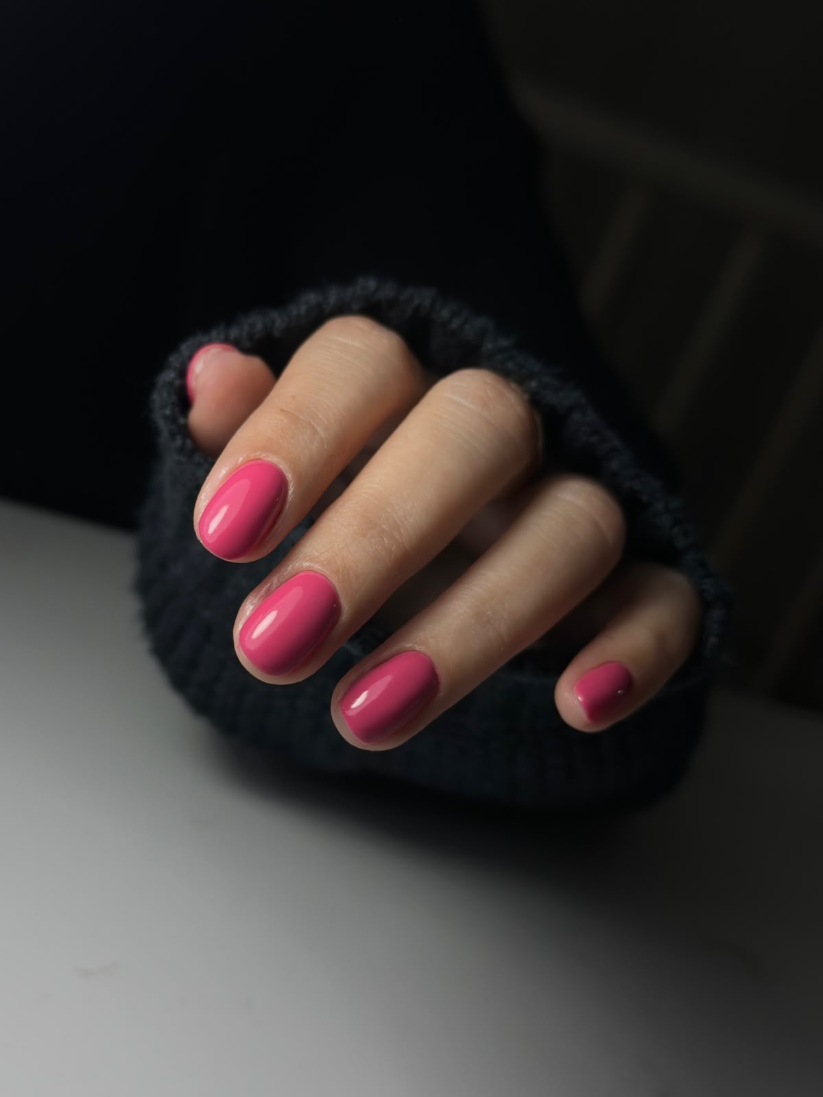 Trabajo de alumna en uñas